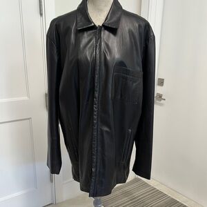 Men's Black Authentic Real Leather Kenneth Cole Jacket